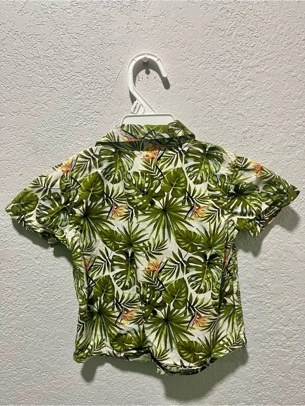 Carter’s & Little Lad Green Plaid & Hawaiian Print Short-Sleeve Shirts